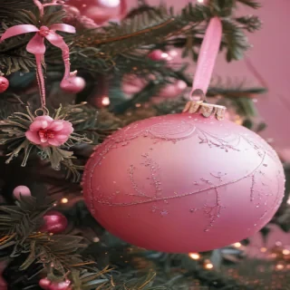 pink christmas aesthetic wallpaper