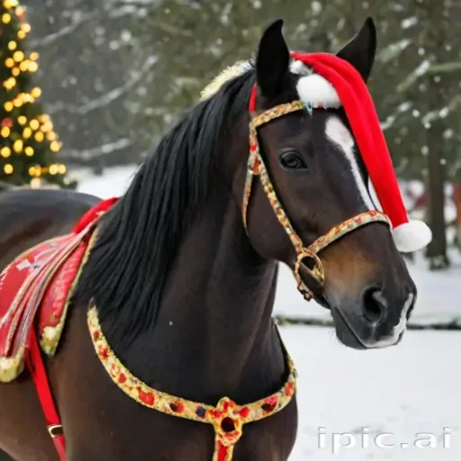 merry christmas horse images