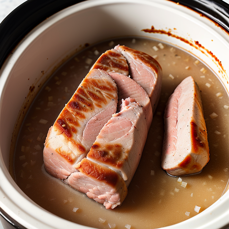 frozen pork loin in the crock pot
