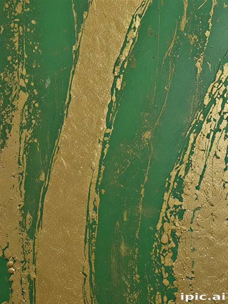 green and gold background