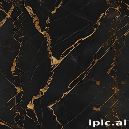 black and gold marble