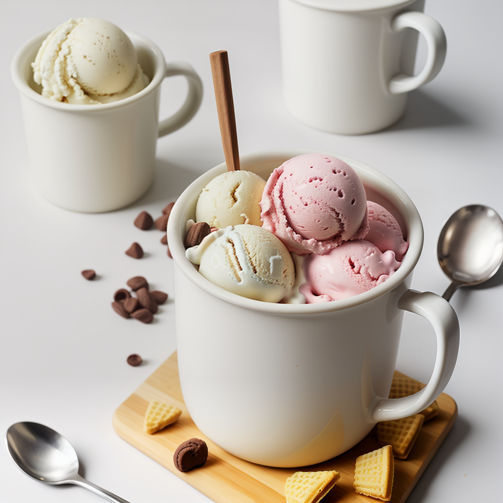 ice cream in a mug