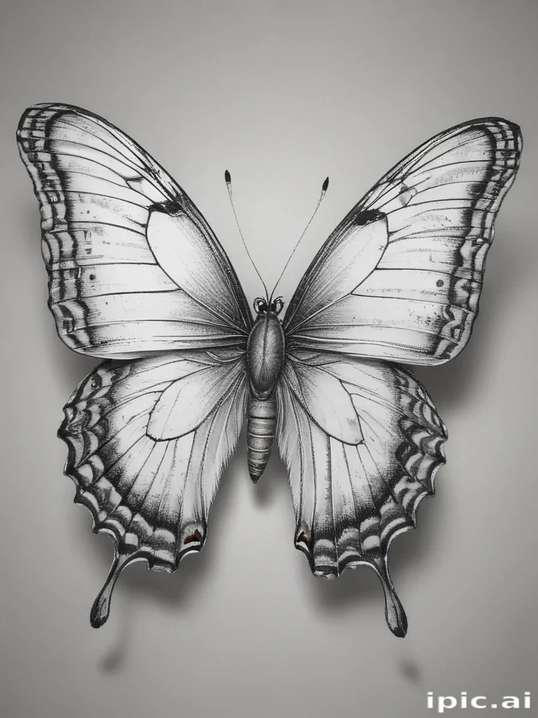 butterfly drawing outline