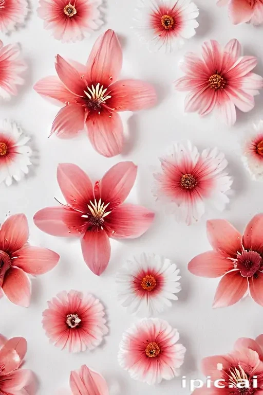 flower white bg