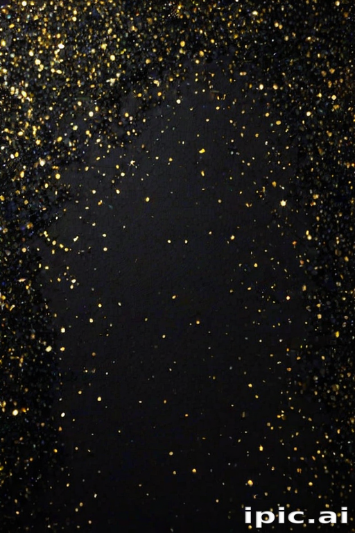 black background with glitter