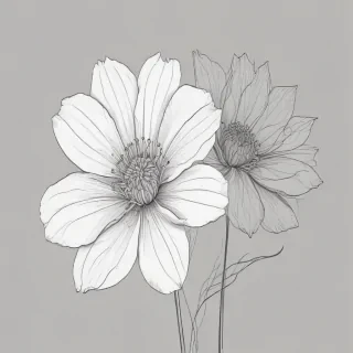 flower line art