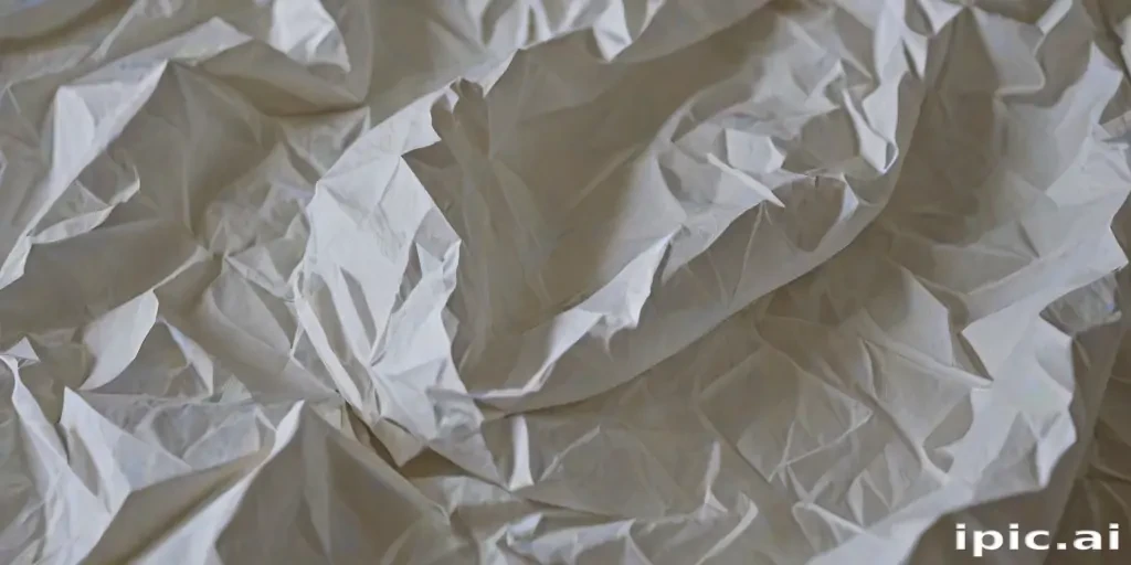 crumpled up paper