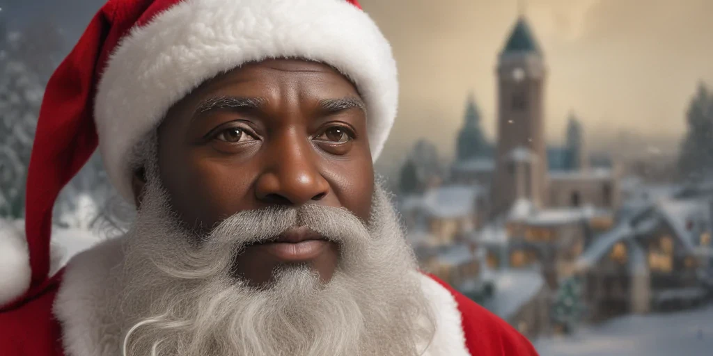image of black santa
