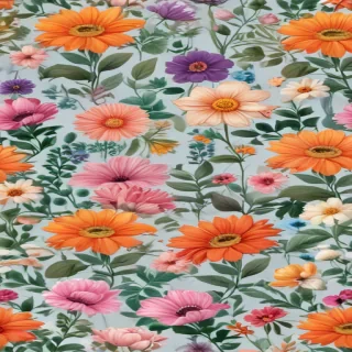cartoon flowers transparent background