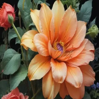 drawings of flowers in color
