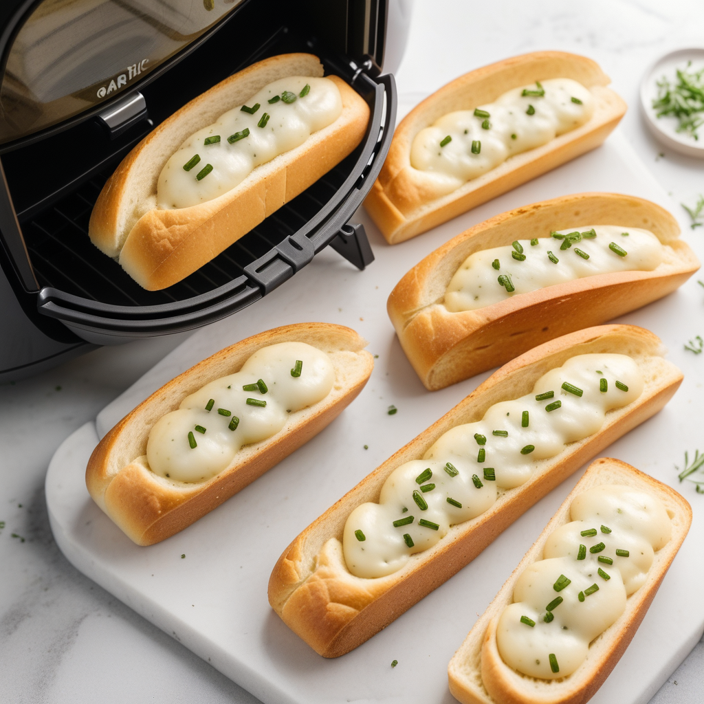 air fryer frozen garlic bread