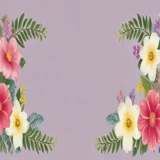 free flower border clipart