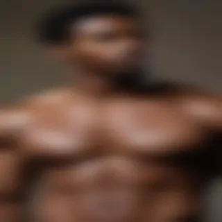 black shirtless man