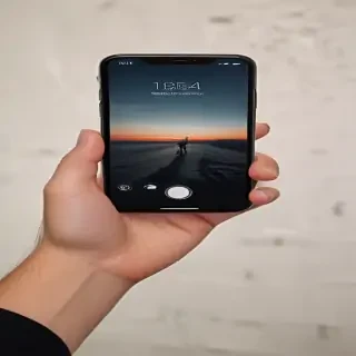 person holding phone