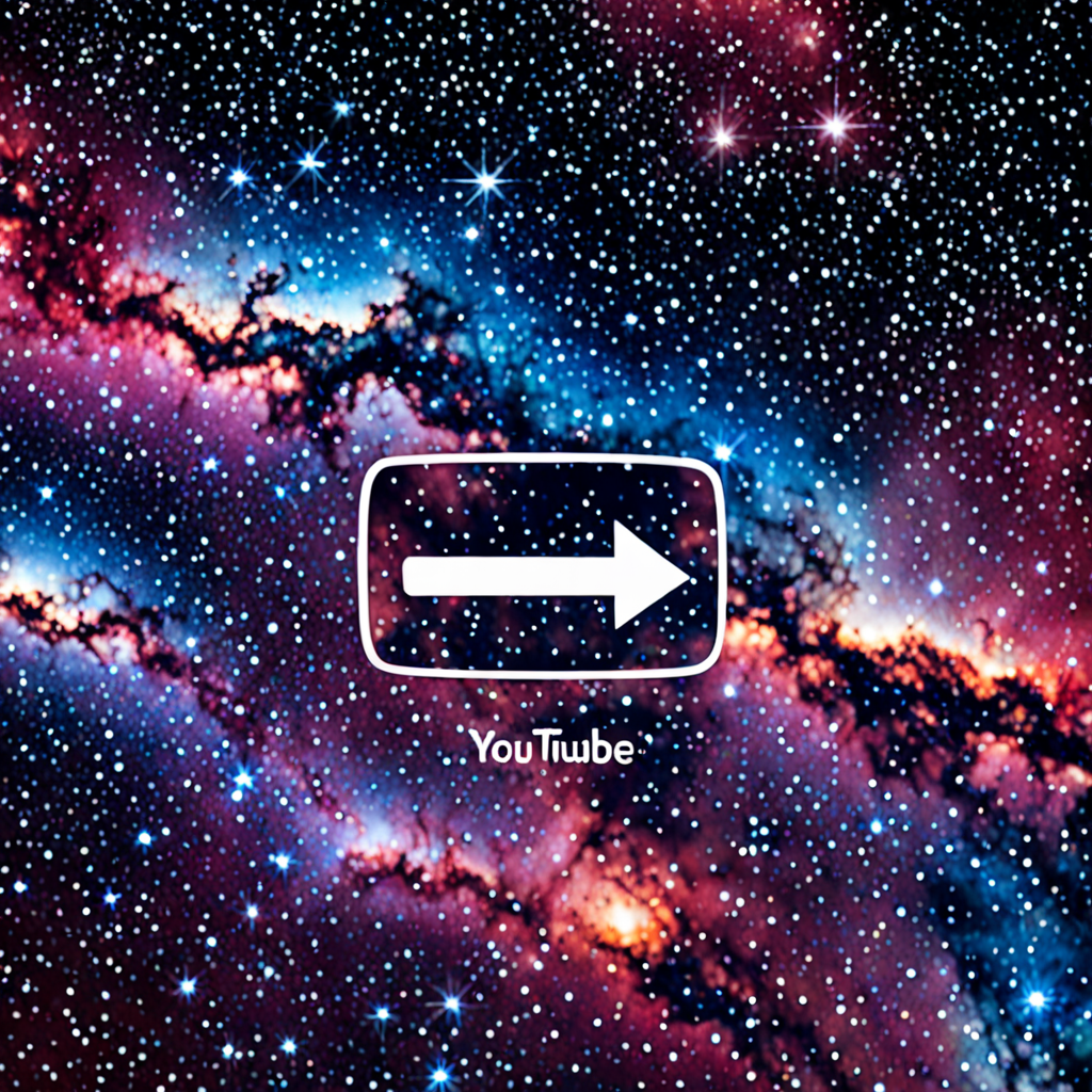 galaxy with youtube logo