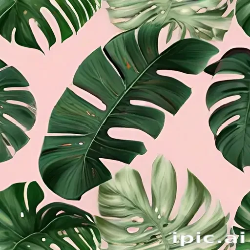 aesthetic monstera wallpaper
