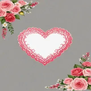 heart border png aesthetic