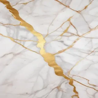 white and gold marble