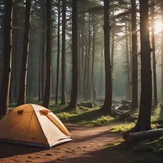 camping background pic
