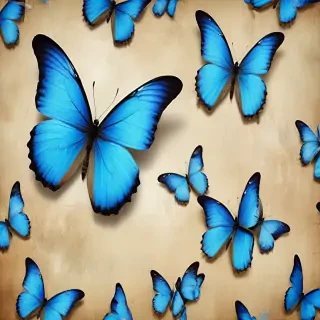 blue butterfly background