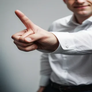 you pointing finger