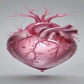 pink heart transparent