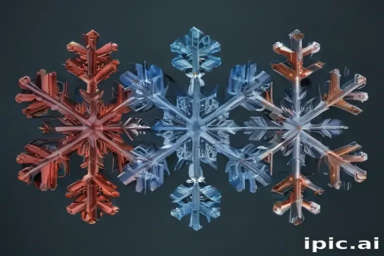 transparent snowflakes