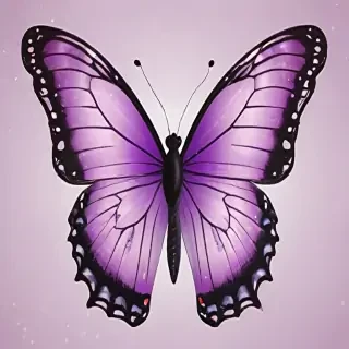 purple butterfly clipart