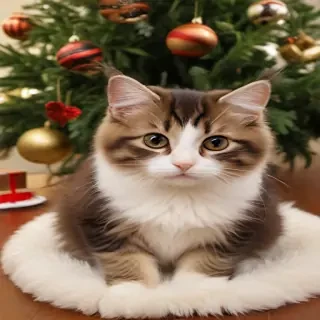 christmas images cats