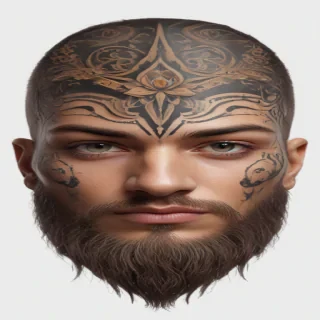 face tattoo png