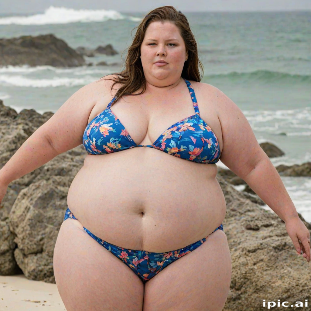 morbidly obese woman in bikini