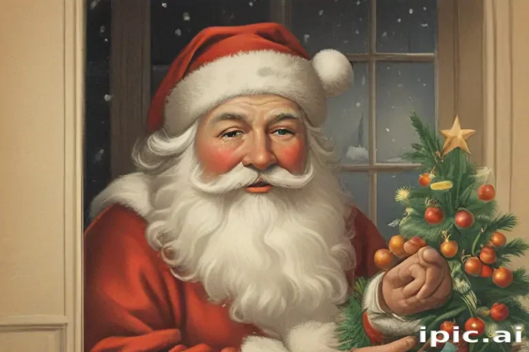vintage christmas illustration