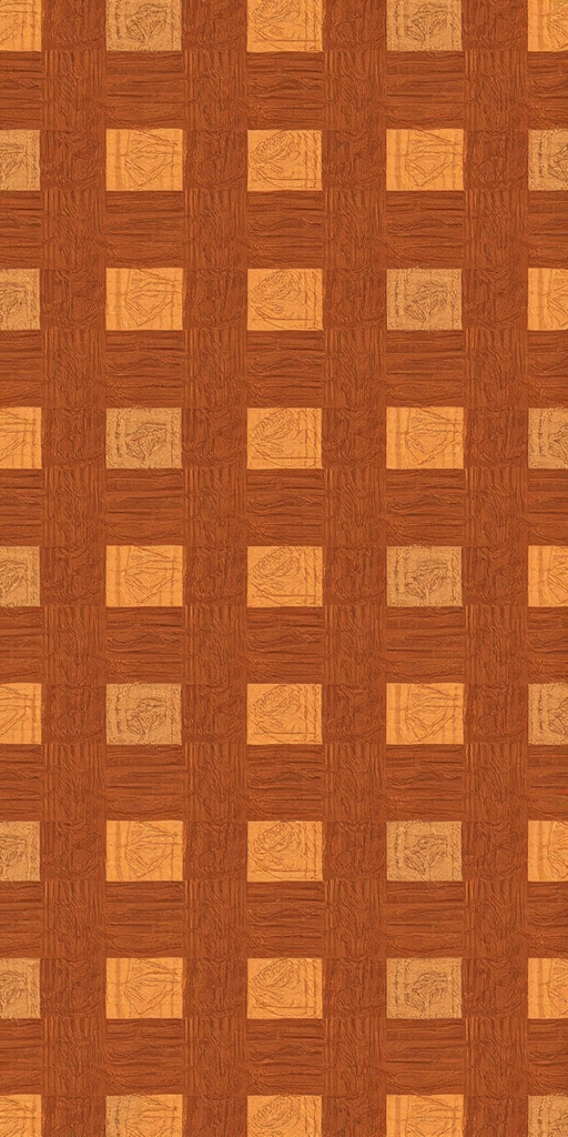 Create a seamless brown checkerboard pattern with a high-resolution texture, using a DSLR camera, 50mm lens, f/8 aperture, ISO 100, and natural lighting for clarity and shadow detail.