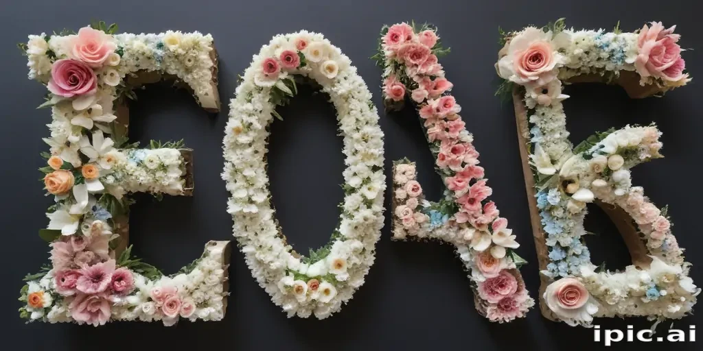 floral letters