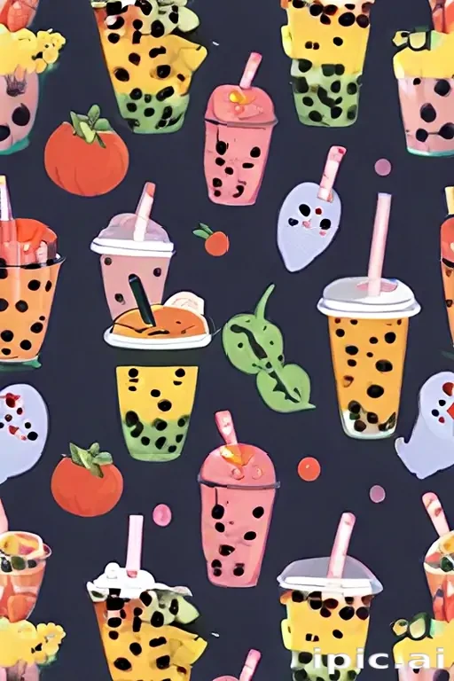 bubble tea wallpaper