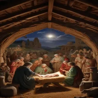 manger scene images free