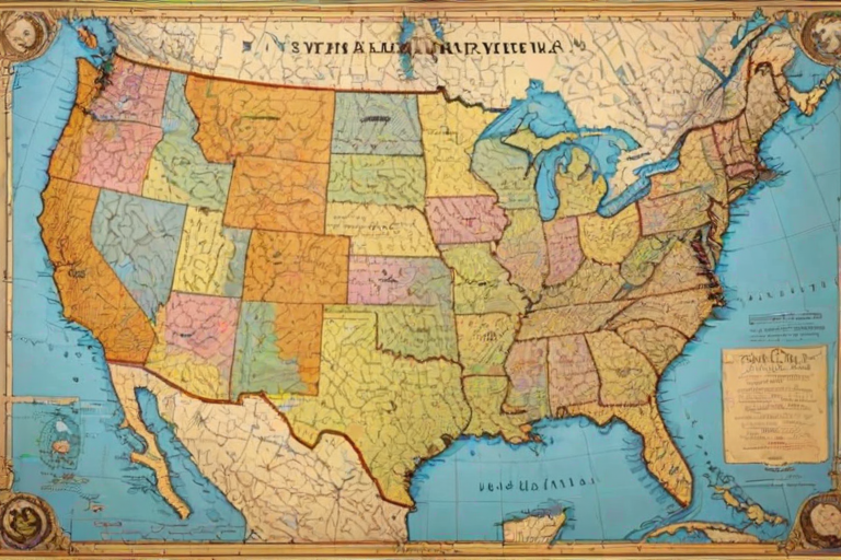 map united states