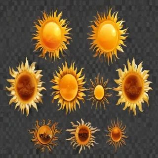 sun clipart transparent background