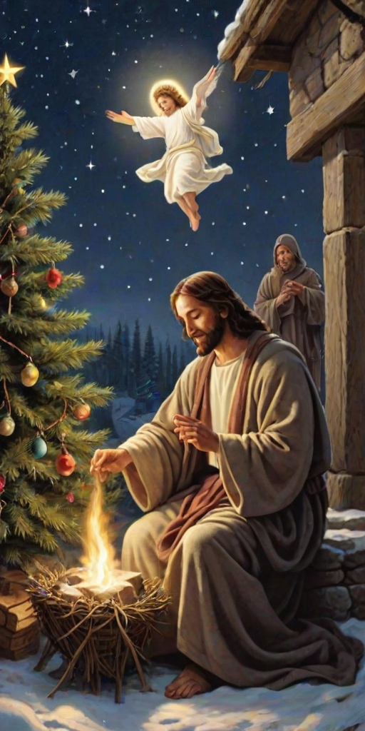 jesus at christmas images
