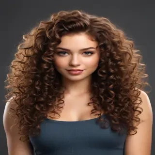 curly hair png