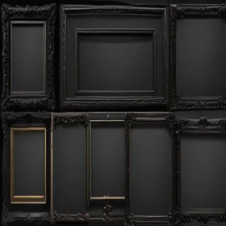 black frame transparent