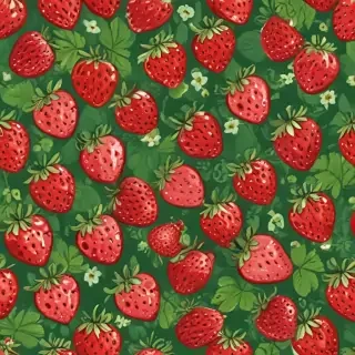 cute strawberry background