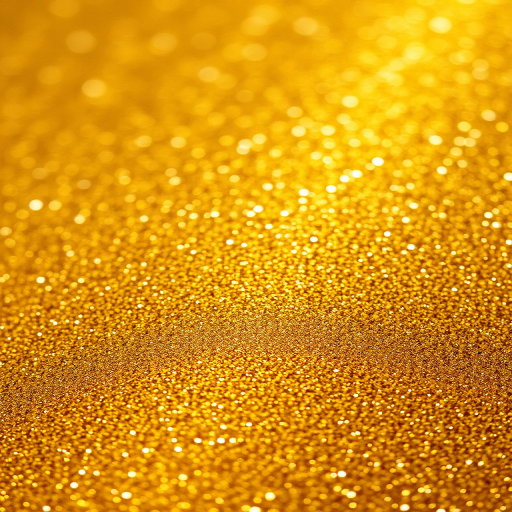 Create a high-resolution image of a glittering gold texture with a macro lens at f/2.8, shutter speed 1/200s, ISO 100, taken from a top-down camera view using a DSLR camera for enhanced detail and clarity.