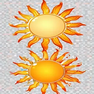 sun clip art transparent background