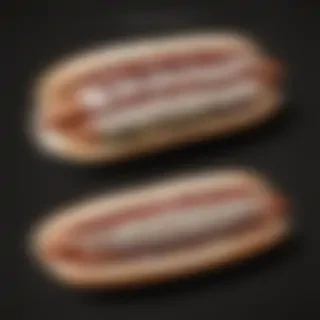 hot dog clipart black and white