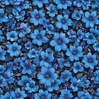 background blue flower wallpaper