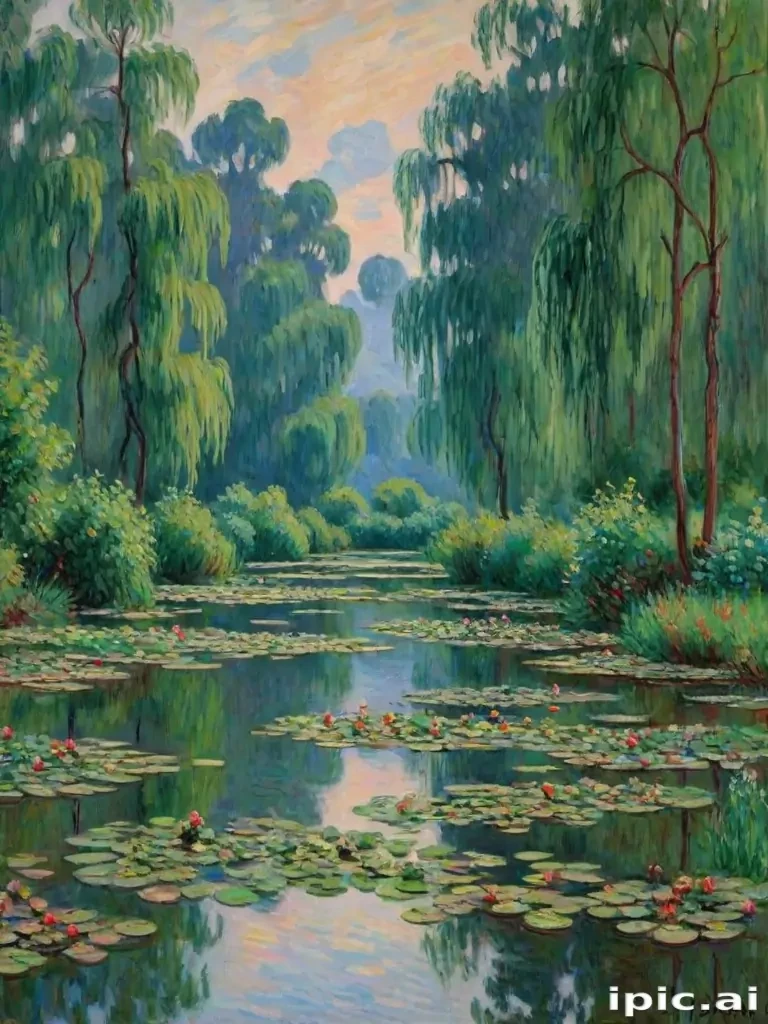 monet painting wallpaper