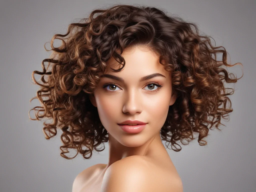 curly hair png