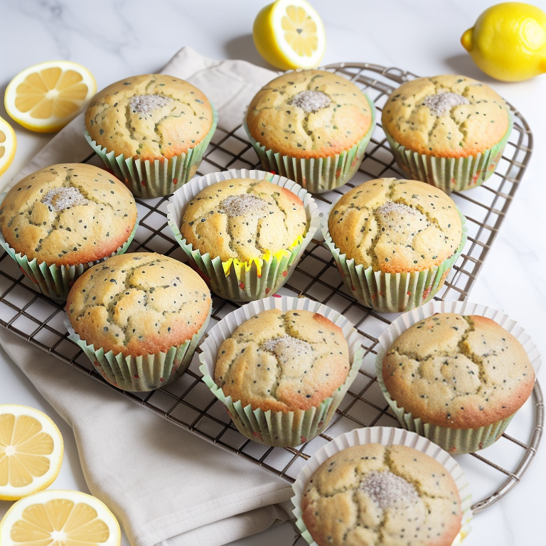 gluten free lemon poppy seed muffins