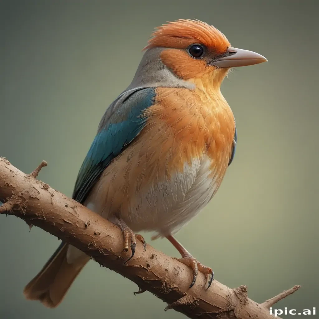 A Colorful Bird Perched Gracefully on a Branch Against a Soft Background.